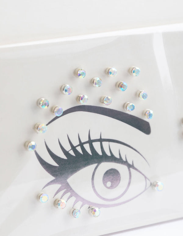 Round Diamante Face Jewels