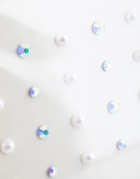 Pearl and Diamante Face Jewels - link has visual effect only