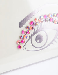 Bright Pink Face Jewels - link has visual effect only