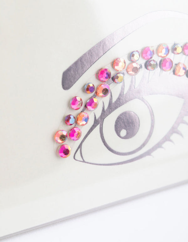Bright Pink Face Jewels