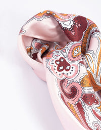 Colourful Paisley Print Bandana Hair Scarf - link has visual effect only