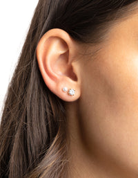 Gold Diamante Stud Earring Pack - link has visual effect only