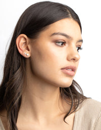 Gold Diamante Stud Earring Pack - link has visual effect only
