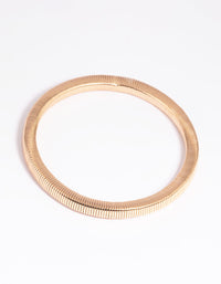Gold Snake Chain Stretch Bracelet - link has visual effect only