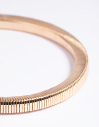Gold Snake Chain Stretch Bracelet - link has visual effect only