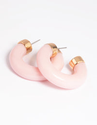 Blush Hoop Earrings - link has visual effect only