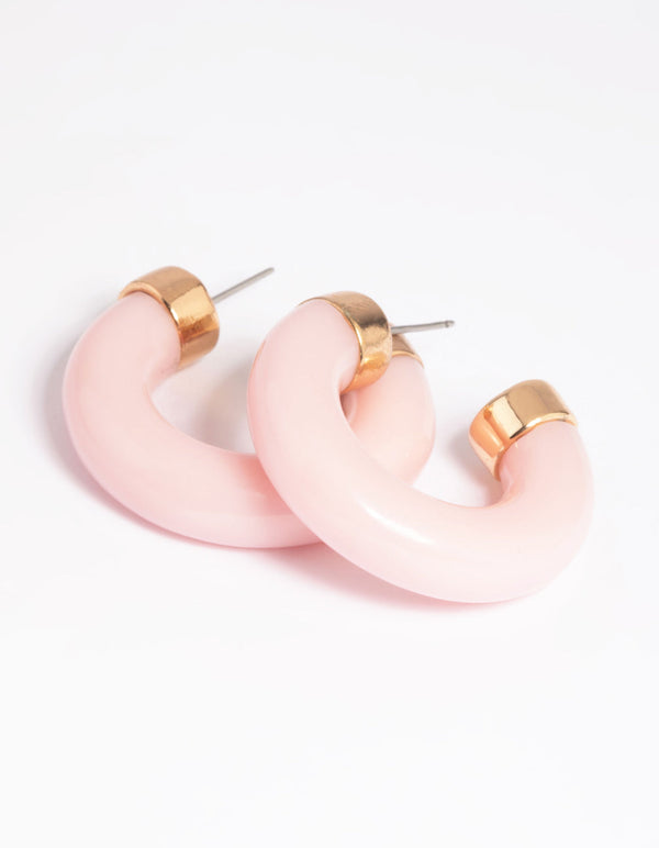 Blush Hoop Earrings