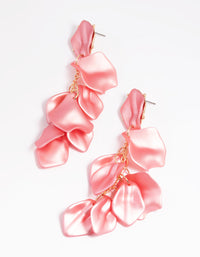 Pink Petal Drop Earrings - link has visual effect only