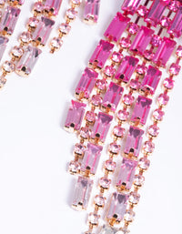 Fuchsia Chunky Drop Earrings - link has visual effect only