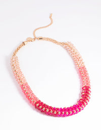Pink Diamante Necklace - link has visual effect only