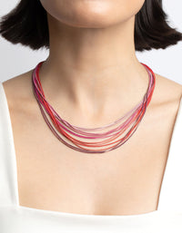 Pink Snake Chain Necklace - link has visual effect only