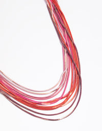 Pink Snake Chain Necklace - link has visual effect only