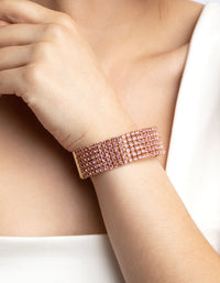 Pink Diamante Cuff Bangle - link has visual effect only
