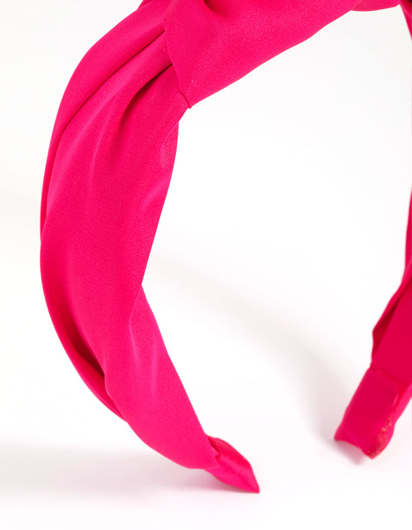 PInk Twisted Knot Headband