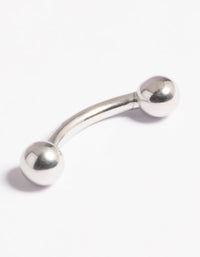 Platinum Plated Titanium Threadless Belly Bar - link has visual effect only