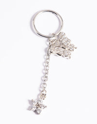 Platinum Plated Titanium Butterfly Clicker Ring - link has visual effect only
