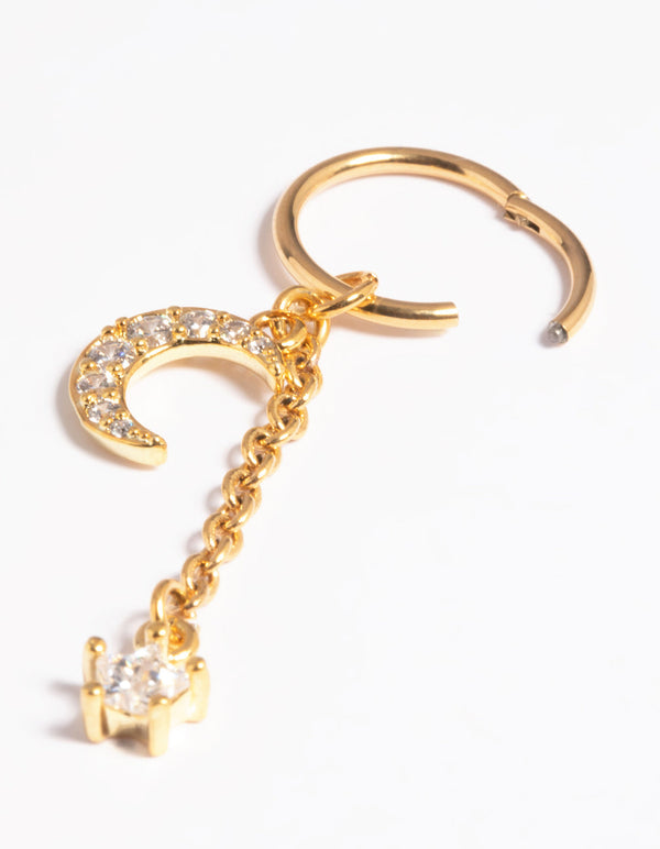 Gold Plated Titanium Clicker Ring