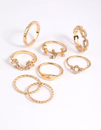 Gold Leaves Ring Pack - link has visual effect only