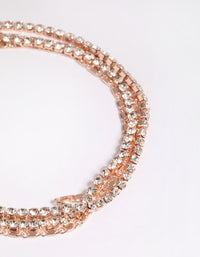 Rose Gold Diamante Bracelet - link has visual effect only