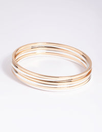 Mixed Metal Everyday Bangle Pack - link has visual effect only