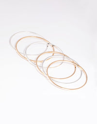 Mixed Metal Everyday Bangle Pack - link has visual effect only