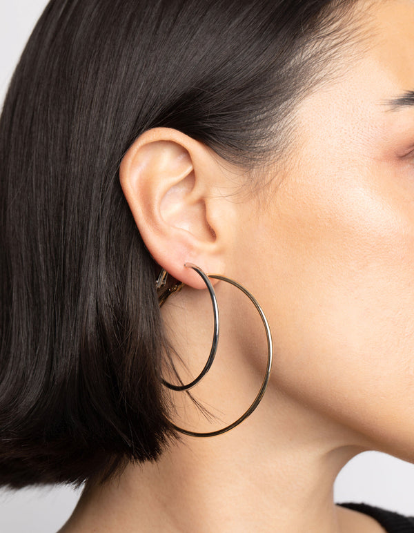 Mixed Metal Hoop Earring Pack