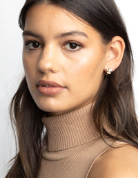 Gold Butterfly Huggie Hoop Earrings - link has visual effect only