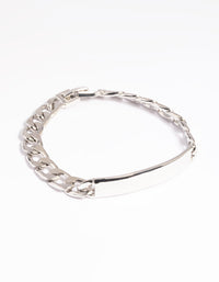 Rhodium Curb Bracelet - link has visual effect only