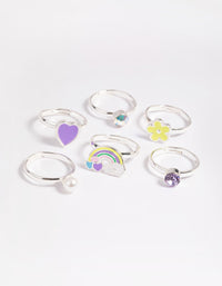 Kids Fluro Daisy Ring Pack - link has visual effect only