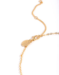 Vergulde labradoriet ketting - link has visual effect only
