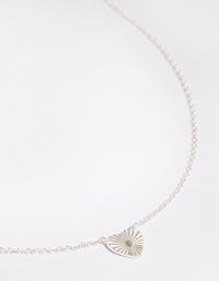 Sterling Silver Fan Heart Necklace - link has visual effect only