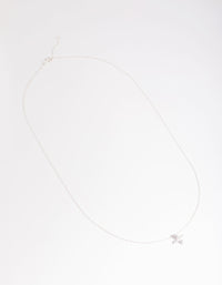 Sterling Silver Cubic Zirconia Marquise Cross Necklace - link has visual effect only