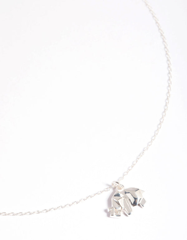 Sterling Silver Elephant Necklace