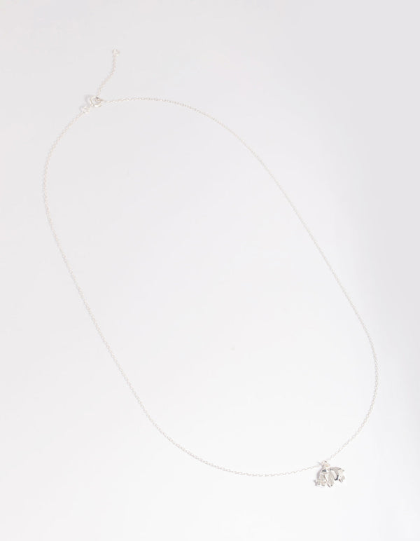 Sterling Silver Elephant Necklace
