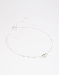 Sterling Silver Heart Bracelet - link has visual effect only