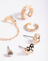 Gold Moon Garden Stud and Cuff Earring Pack - link has visual effect only