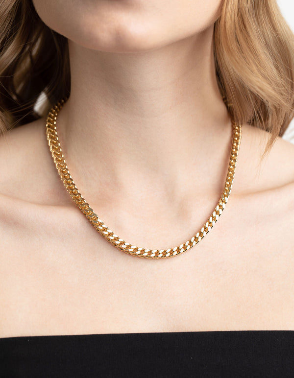 Gold Plated Arrow Chain Necklace