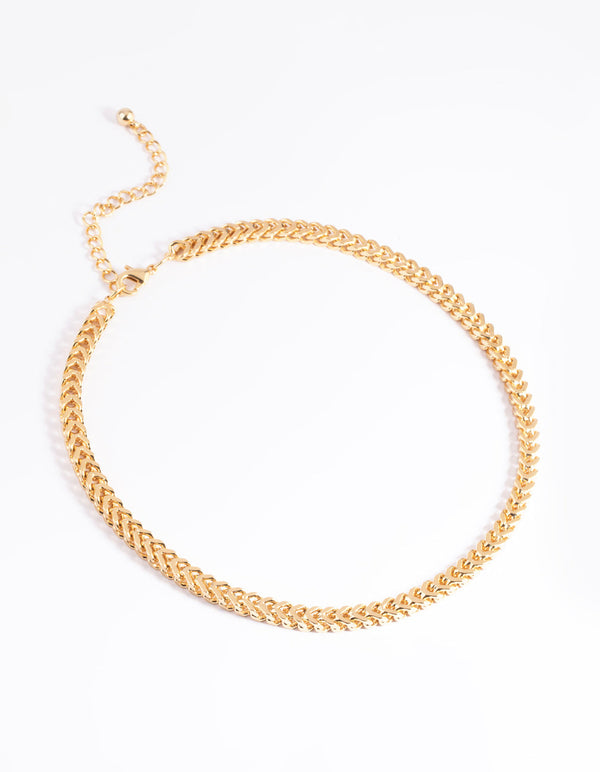 Gold Plated Arrow Chain Necklace