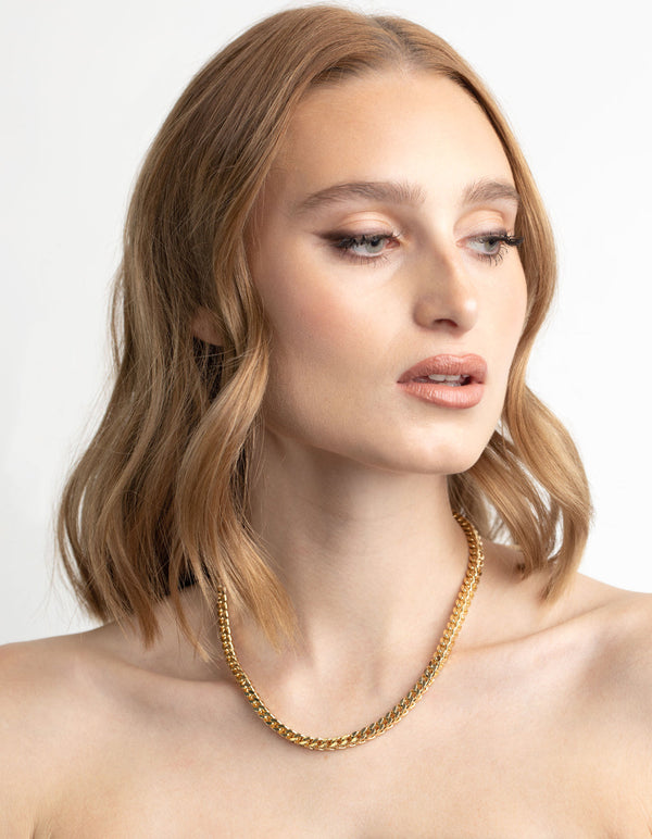Gold Plated Arrow Chain Necklace