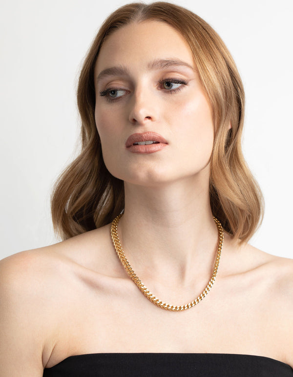 Gold Plated Arrow Chain Necklace