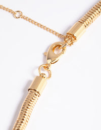 Gold Plated Snake Chain Bracelet - link has visual effect only