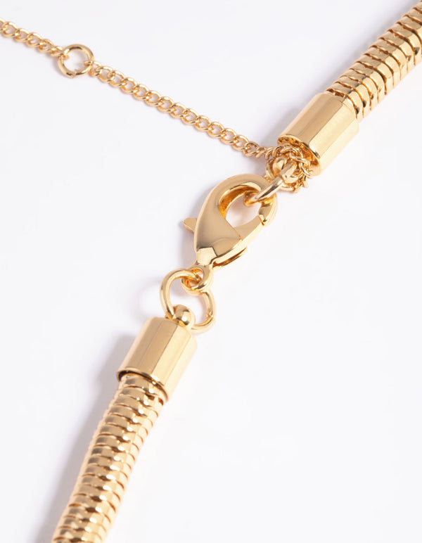 Gold Plated Snake Chain Bracelet
