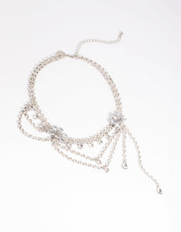Rhodium Diamante Gilded Necklace - link has visual effect only