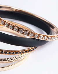 Black Pearl Diamante Bracelets - link has visual effect only