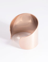 Rose Gold Statement Cuff Bangle Bracelet - link has visual effect only