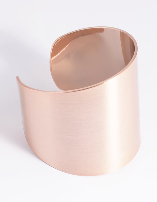Rose Gold Statement Cuff Bangle Bracelet