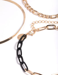 Black Chain Anklet Pack - link has visual effect only