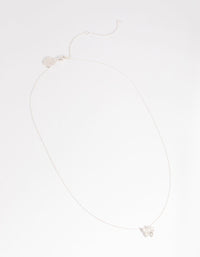 Silver Plated Pave Butterfly Necklace - link has visual effect only