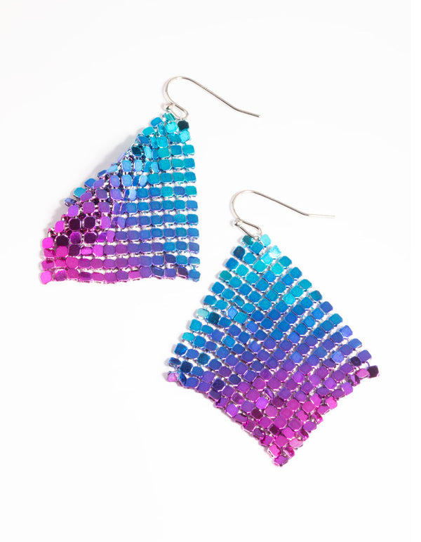 Glow Mesh Drop Earrings