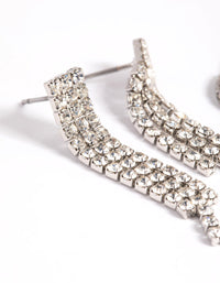 Rhodium Diamante Stud and Hoop Earring Pack - link has visual effect only
